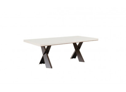Dining room dining table metal style modern design furniture luxury new white