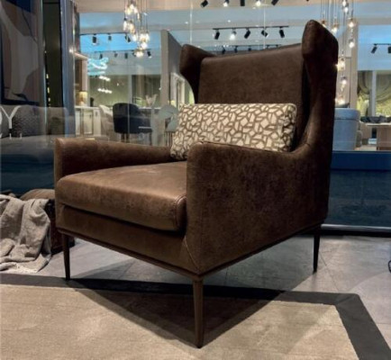 Living room armchair seat modern design brown style modern luxury new