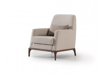 Design sofa armchair couch upholstery luxury textile couches 1-seater new gray