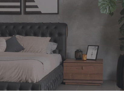 Bedroom nightstand with 2 drawer wood cabinet furniture design