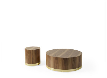 Coffee table side table living room table wooden tables side round