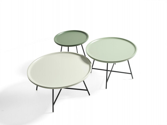 Coffee table wood set of 3 pieces. Designer table living room table