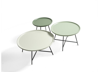 Coffee table wood set of 3 pieces. Designer table living room table