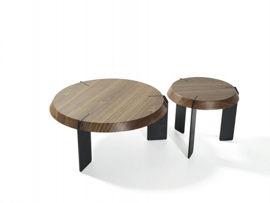 Round side tables luxury design brown table coffee living room new