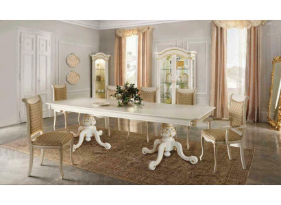 Classic table dining table wood dining room set 6x chair set chairs new
