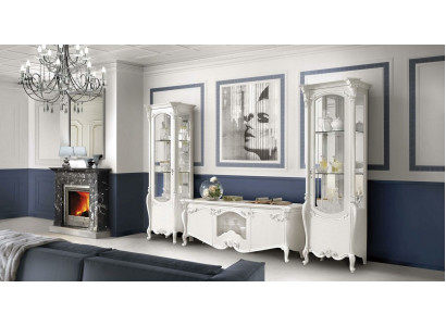 Classic living room wall cabinet sideboard display cabinet RTV shelf walls closet 3-piece.