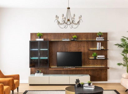 Luxury wall unit cabinet shelf living room display cabinet wall units wood design