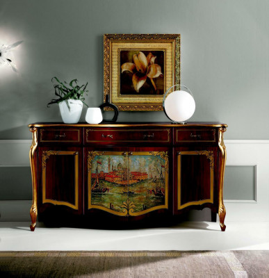 Design furniture luxury baroque buffet sideboard XXL Italian design new