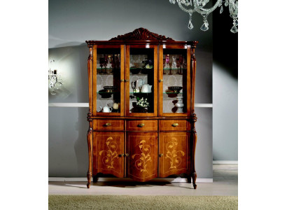 Furniture luxury wood style cabinet sideboard display cabinet design Italian furniture new