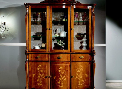 Furniture luxury wood style cabinet sideboard display cabinet design Italian furniture new