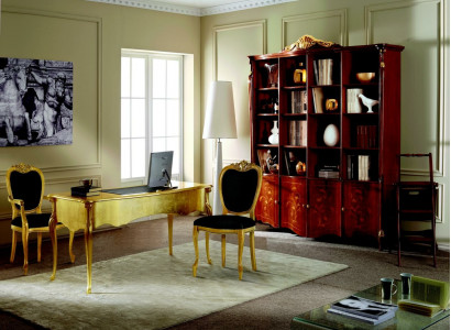 Furniture classic style bookcase design luxury cabinet Italian furniture