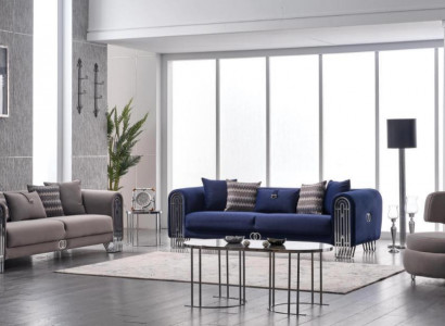 3-seater sofa set 331 luxury fabric set 3-piece upholstered sofa textile furniture