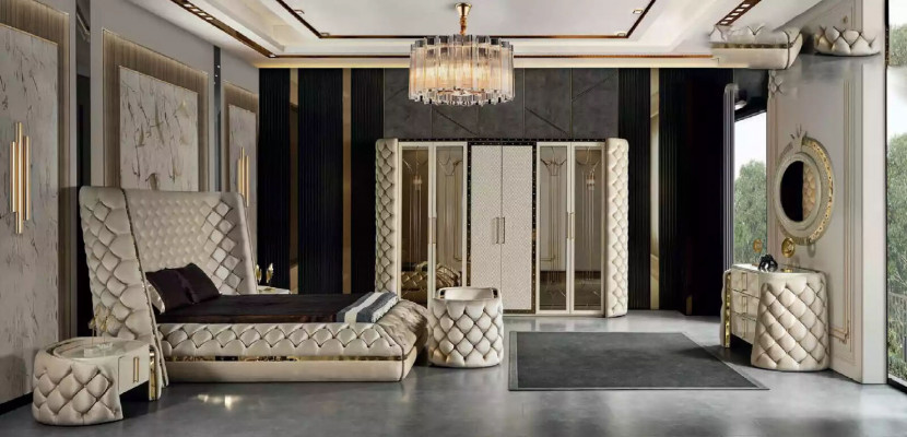 Classic nightstand bedside table furniture console shelf bedroom