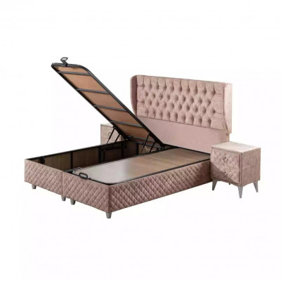 Beds hotel bed 160x200cm incl. mattress bed frame design soft bed