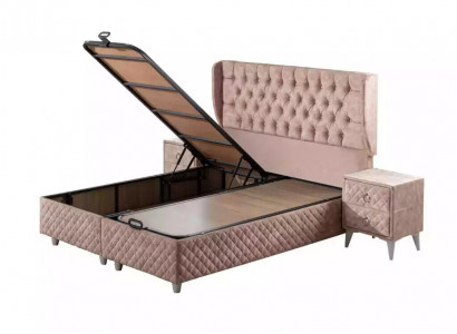 Beds hotel bed 160x200cm incl. mattress bed frame design soft bed
