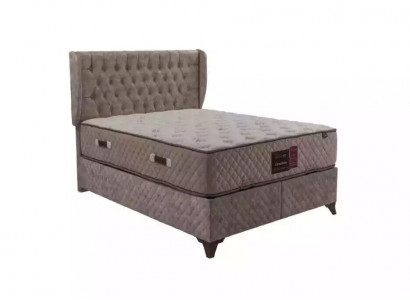 Chesterfield Bed for Bedroom Textile 180x200cm incl. Mattress