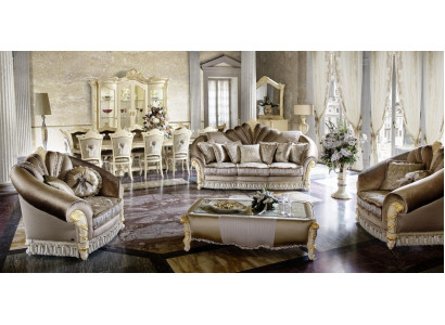 Classic Designer Couch Upholstery Sofa Set 3+1+1 Seater Couches Sofas Textile