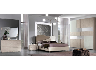 6-piece bedroom set bed, nightstand, dresser, mirror, wardrobe suite
