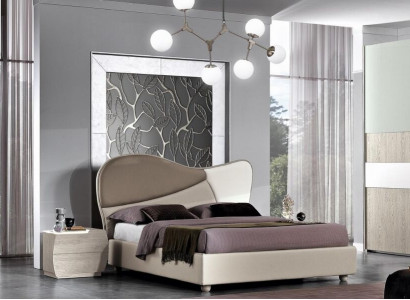 Bedroom complete set royal modern bed wardrobe nightstand 5-piece