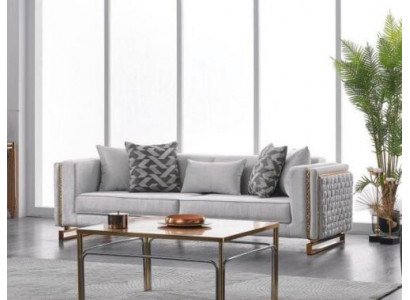 Three-seater sofa 3-seater couch 245cm furniture upholstered sofas textile fabric