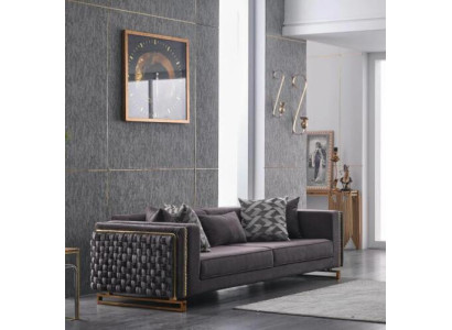 Luxury Three-Seater Couch Upholstered Furniture Sofa 3-Seater Living Room 245cm