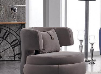 Modern armchair living room designer luxury seat textile furniture club relax
