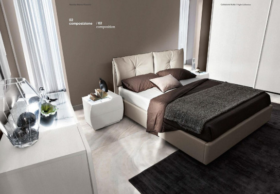 Luxury 6-Piece Set: Bedroom Bed, Nightstand, Dresser, Mirror, Wardrobe, Wood