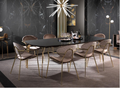 Furniture Set Group Table + 6 Chair Set Dining Table Suite Dining Room 7-piece.