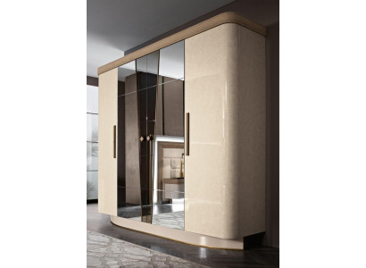 Bedroom furniture Italy wooden wardrobe solid wood closet massive