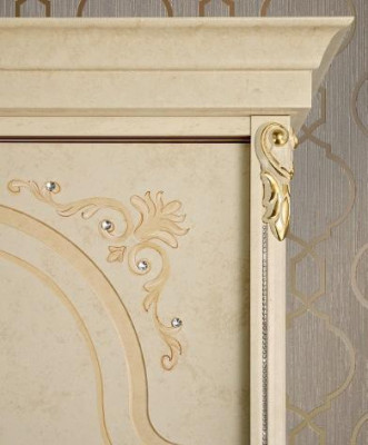 Wardrobe Baroque Style Classic Furniture Bedroom Wooden Wardrobes