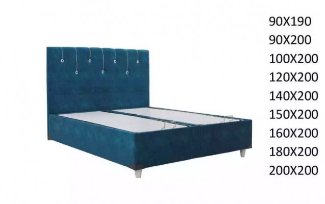 Luxury bedroom bed double beds design furniture bed frame hotel turquoise