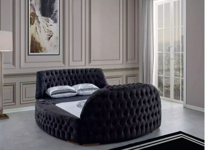 Black Chesterfield Bed Design Upholstered Furniture Hotel Luxury Beds Lift Media