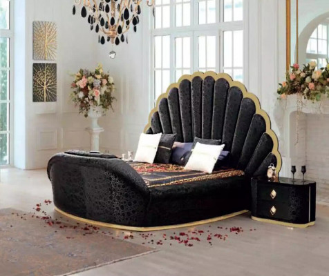 Bedroom bed 2x nightstands luxury bed set complete design furniture 3-piece set. New.