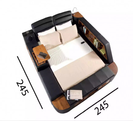 Multifunctional Bed Double Beds Modern Bed Frame Beds 180x200cm Hotel New