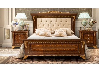 Bed Design 2x Nightstands 3-Piece Bedroom Set Furniture Classic Beds