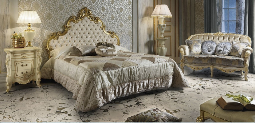 Bed with 2x Nightstand 3-piece Bedroom Set Designer Hotel Bedding Set New