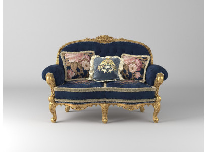 Chesterfield Sofa 2-seater Upholstered Couches Sofas Velvet Fabric Two-seater Furniture New