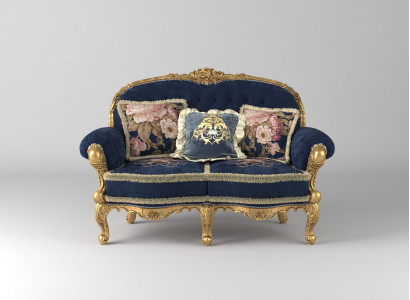 Chesterfield Sofa 2-seater Upholstered Couches Sofas Velvet Fabric Two-seater Furniture New