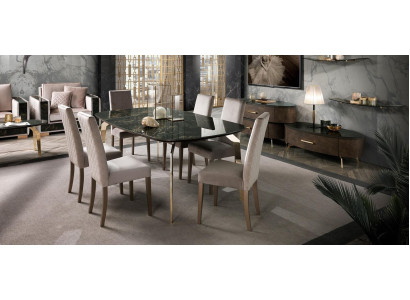 Luxury Set Dining Room Dining Table Chair XL Table Tables Chairs Wood Design 7 pcs New