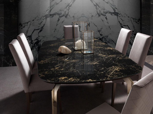 Luxury Set Dining Room Dining Table Chair XL Table Tables Chairs Wood Design 7 pcs New