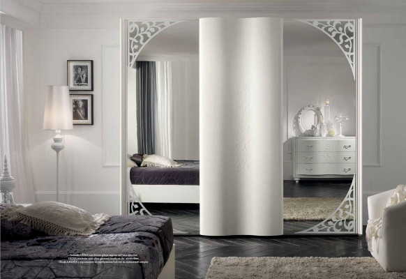 Wardrobe Cupboard Mirror Wood Furniture Cabinets Wardrobe Wood Italy New
