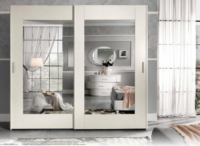 Luxury wardrobe with sliding doors bedroom closet cabinets wood modern
