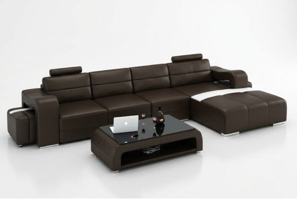 Leather sofa couch living area corner sofa corner design modern sofa F3008C