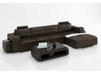 Leather sofa couch living area corner sofa corner design modern sofa F3008C