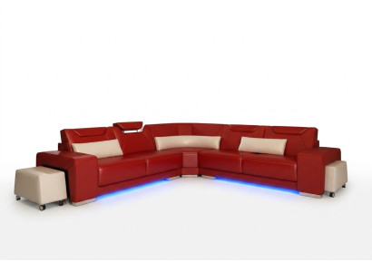Leather sofa couch living landscape corner sofa corner suite design modern sofa F3011B