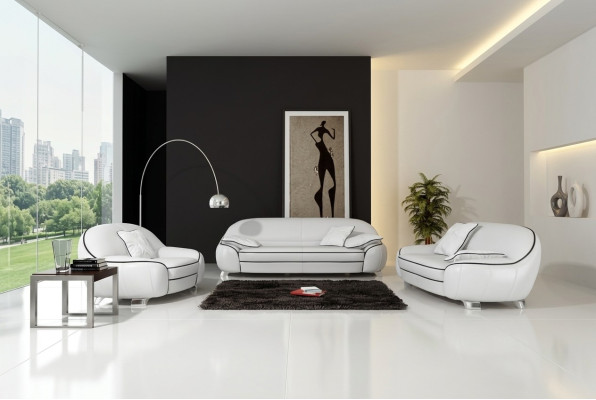 Leather sofa couch sofa set 3+2+1 seater suite design modern sofa F3013