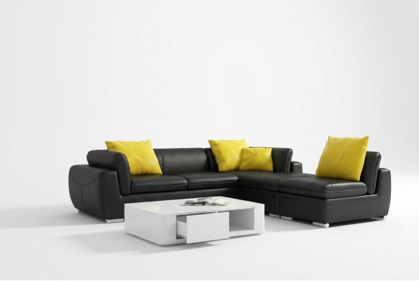 Leather sofa couch living area corner sofa corner set design modern sofa F3014 new