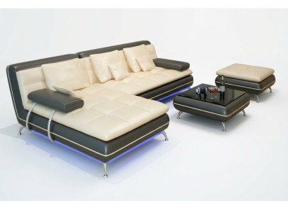 Leather Sofa Couch Living Area Corner Sofa Corner Arrangement Design Modern Sofa New F3015