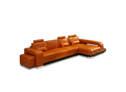Leather Sofa Couch Living Area Sectional Sofa Corner Set Design Modern Sofa F3017C