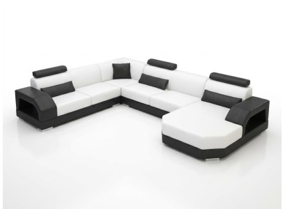 Leather sofa couch living landscape corner sofa corner suite design modern sofa G8001